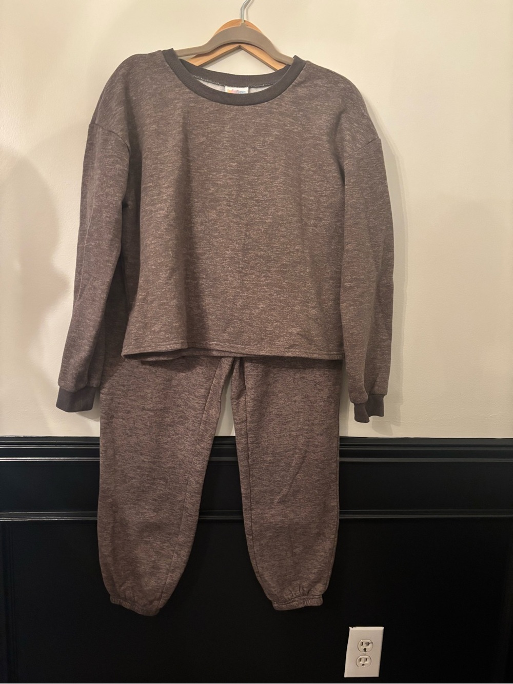 Luluroe Cozy Brown Two-Piece Jogger Set - M